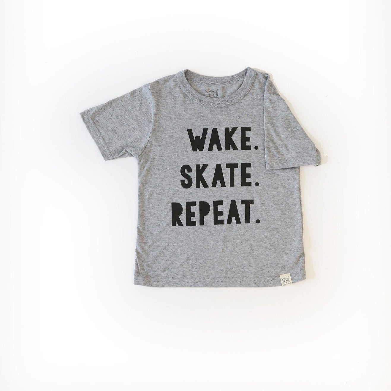 Wake. Skate. Repeat. Kid's Tee