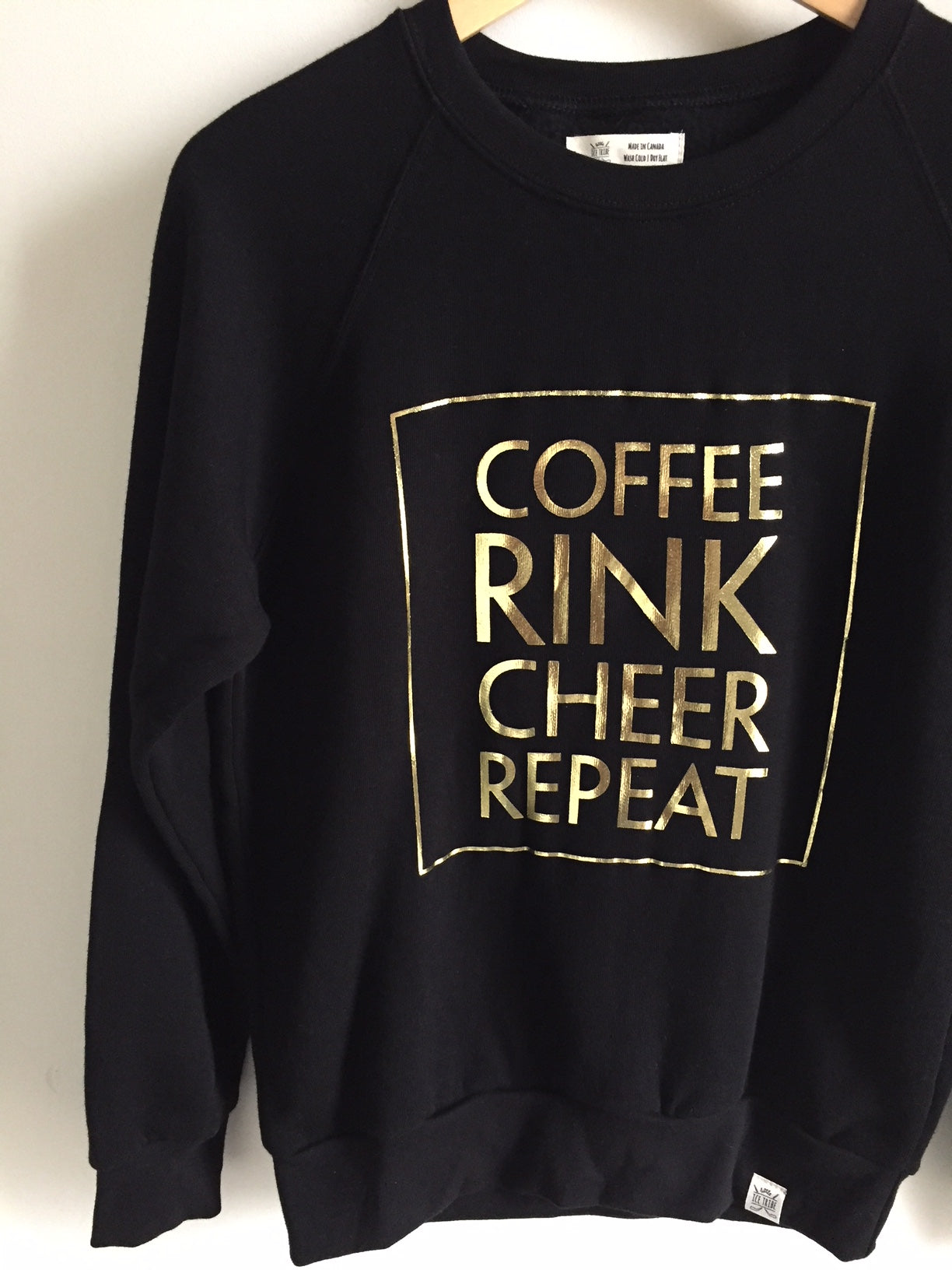 Coffee Rink Cheer Repeat Sweatshirt